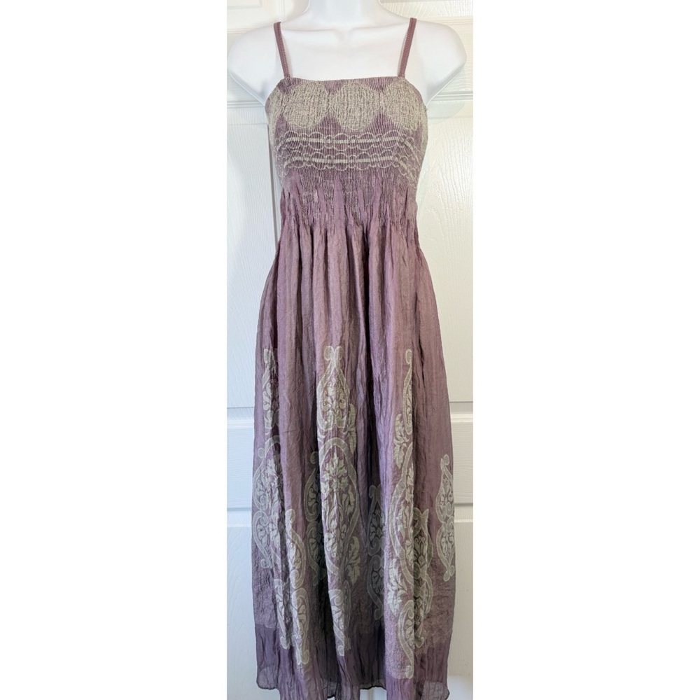 Anthropologie Purple Maxi Dress